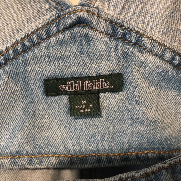 Target Wild Fable Denim Shortalls Overalls - Picture 5 of 5